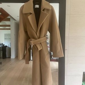 Sandro Camel Tan Long Coat